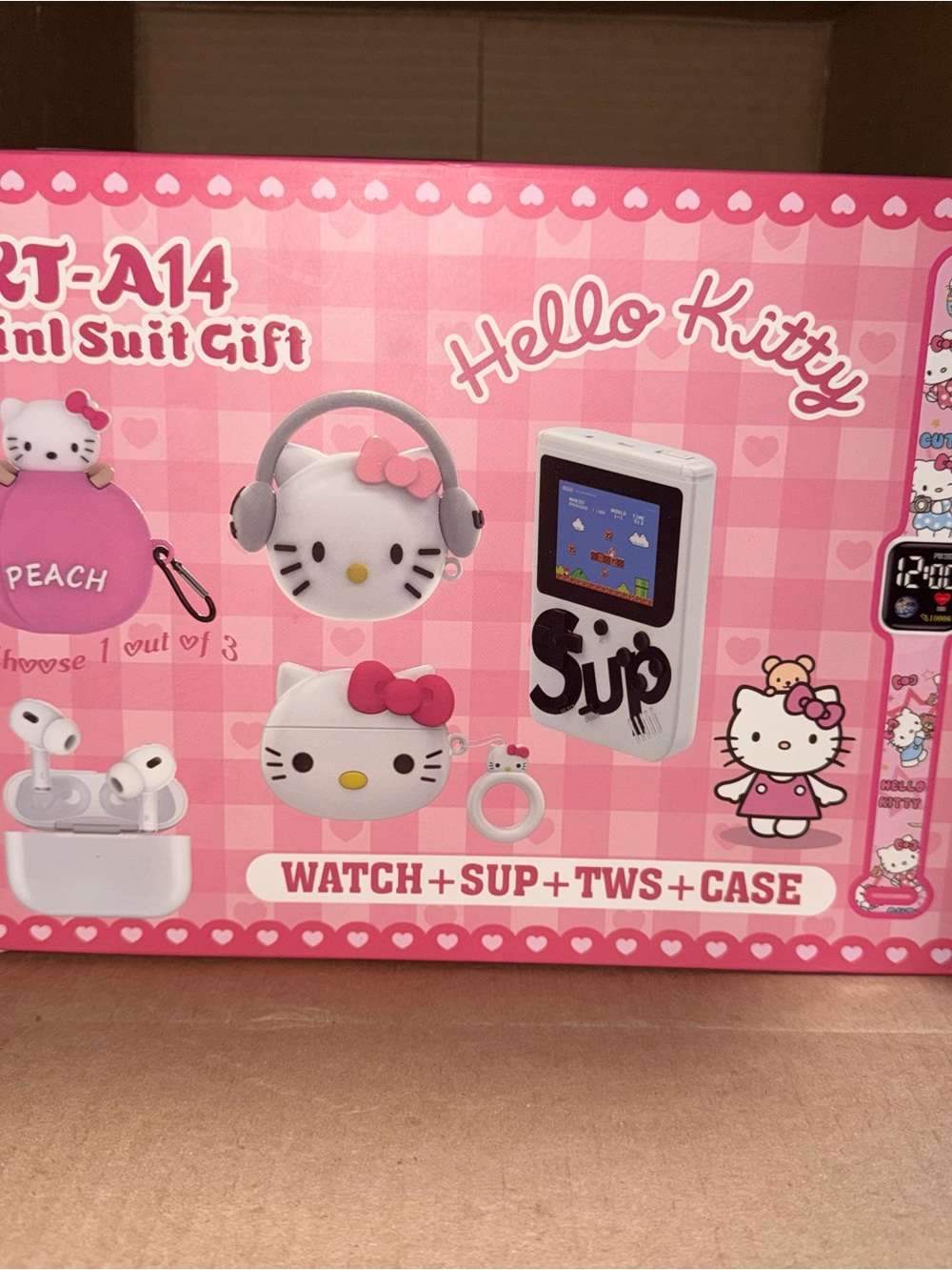 Hello Kitty Pink and White Accessory Set